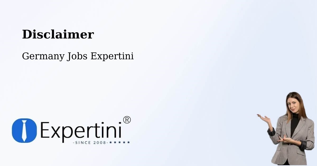 Disclaimer – Erlangen - Germany Jobs Expertini